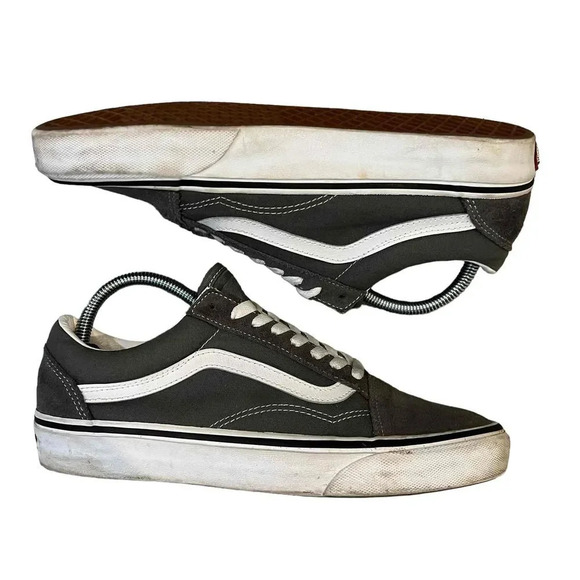Vans Shoes - Vans Old Skool Grey Low-Top Lace-Up Unisex‎ Sneakers Size Men 8 / Women 9.5